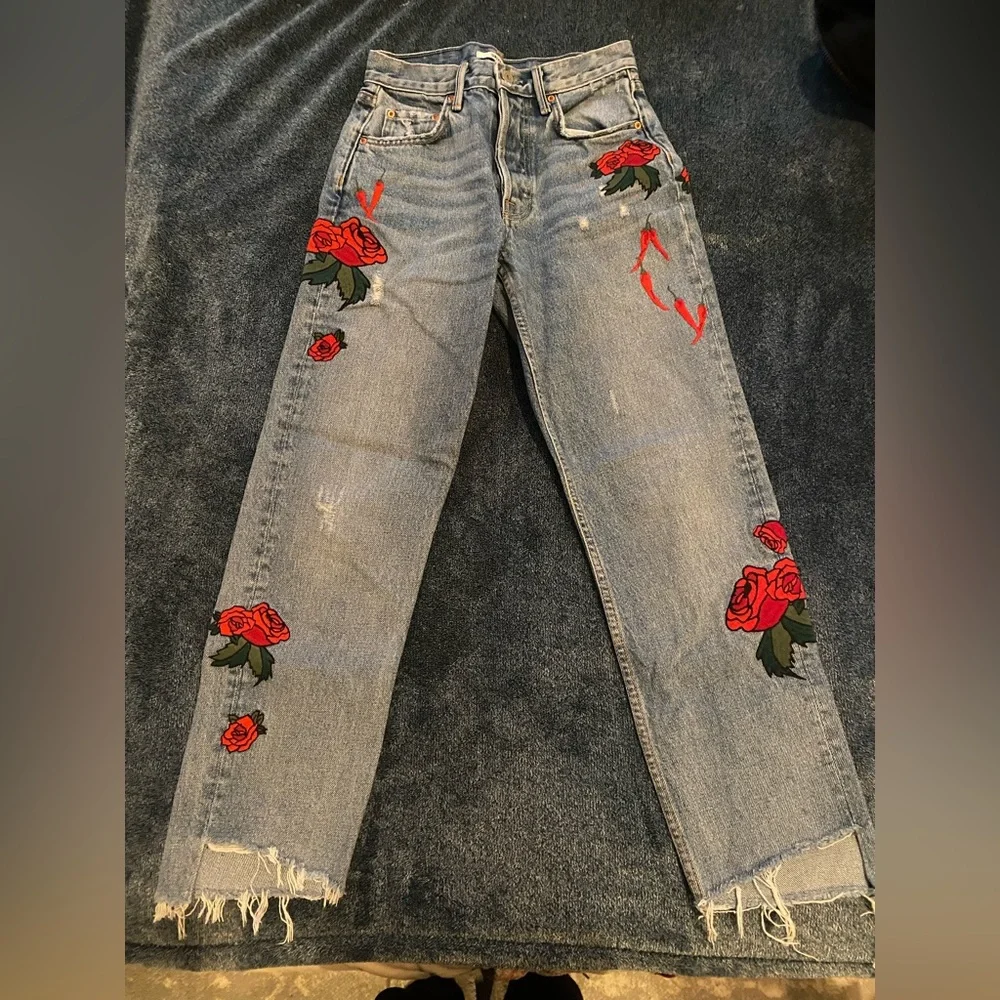 GRLFRND x Revolve Helena High Rise Straight Jean - Picture 7 of 12